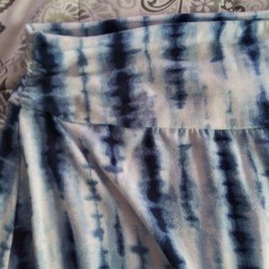 Summer Ready, Blue & White Tie Dyed Maxi Skirt